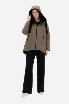 Herno Water-Repellent A-Line Jacket - Taupe