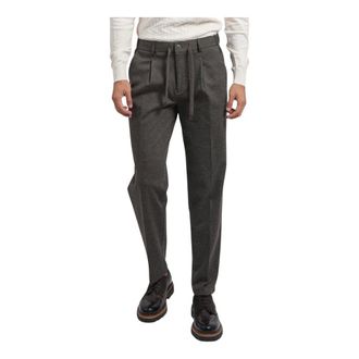 Yes-Zee Pantaloni Eleganti Plissettati - - Trousers - Uomo - Grigio - XS