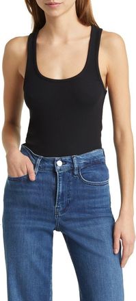 Frame Denim Rib Tank in Black at Nordstrom Rack, Size X-Large