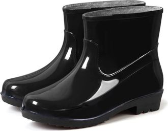 Generic Wellies Boots Womens, PVC Outdoor Ankle Boots, Rain Ladies Wellington Waterproof Work Garden Walking for Women