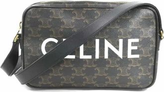 Celine Pre-owned Cross Body Bags, female, Black, Size: ONE SIZE Pre-owned Canvas celine-bags