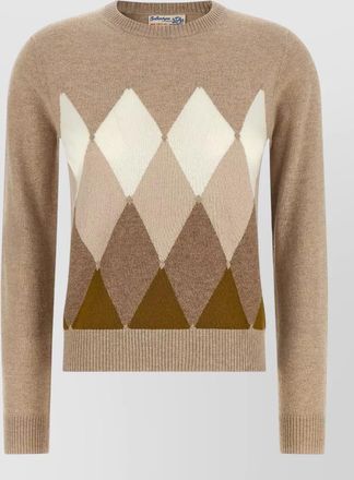 Ballantyne cashmere diamond-pattern sweater