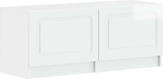 vidaXL Mueble De Tv Blanco Brillante Madera De Ingenier&iacute;a Vidaxl
