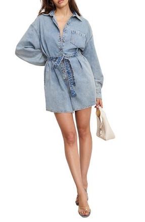 Good American Weightless Denim Romper in Indigo793 at Nordstrom Rack, Size X-Small
