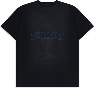 Purple Black Textured Sky High Tee