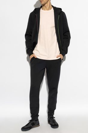 Paul Smith T-shirt With Embroidered Logo, Mens, Pink