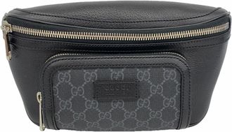 Gucci Black Pvc Fanny Pack (Pre-Owned)