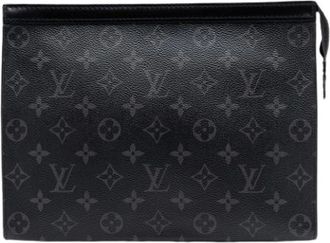 Louis Vuitton Pre-owned Clutches, female, Black, Size: ONE SIZE Pre-owned Monogram Eclipse Clutch