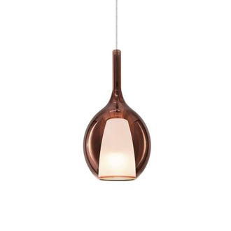 Netlighting Kalique Il 18cm Globe Dome Pendant Ceiling Light Copper 1x E27