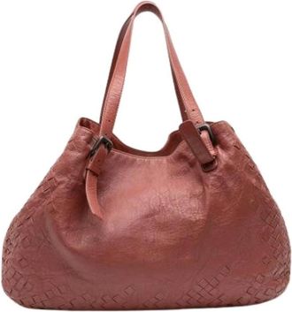 Bottega Veneta Pre-owned Shoulder Bags, female, Red, Size: ONE SIZE Pre-owned Tote Bag