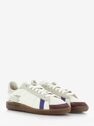 Patrizia Pepe Sneakers SKIN in nappa con lettering brown / violet