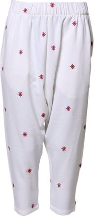 Department Five Floral Tape High Waist Cropped Womens Pants (Pre-Owned)
