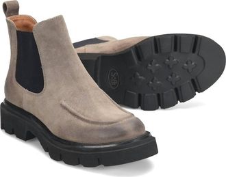 S&ouml;fft Womens Samira Chelsea Boot In Taupe Suede