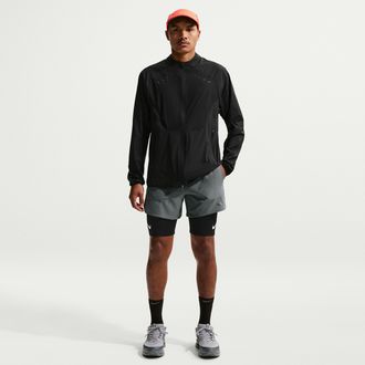 Nike Mens Stride Dri-FIT 5 Brief-Lined Running Shorts in Grey | IF2038-084