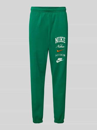 Nike Sweatpants mit Label-Print in Gruen, Gr&ouml;&szlig;e XS