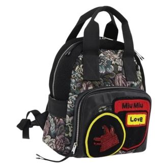 Miu Miu Zaino Pre-owned in Tela - - Pre-owned - Donna - Multicolore - ONE SIZE