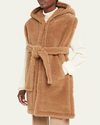 Max Mara Corea Teddy Wool-Blend Long Stole