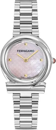 Ferragamo Twisted Gancini 28mm - Argento