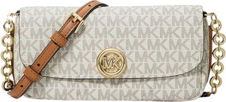 Michael Kors Nolita Crossbody Bag - Dames - Schoudertassen - Beige - ONE Size - Polyester - Tassen