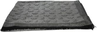 Emporio Armani Viscose-blend Sjaal - Dames - Wintersjaals - Zwart - ONE Size - Accessoires
