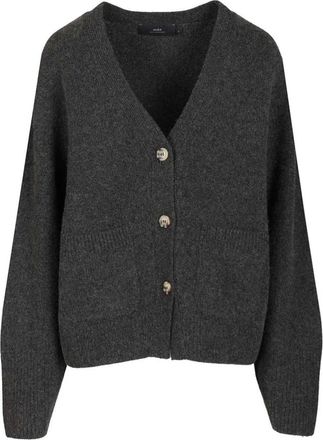 arch4 Janelle V-neck Cardigan - Dames - Cashmere truien - Grijs - S - Kasjmier - Truien & Vesten