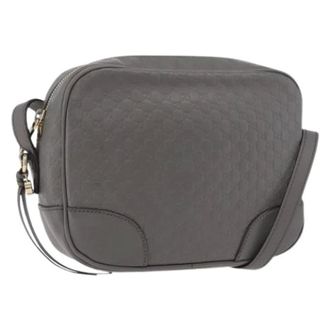 Gucci Pre-owned Cross Body Bags, female, Gray, Size: ONE SIZE Pre-owned Vintage Micro Small GG Canvas Shoulder Bag