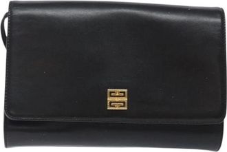 Givenchy Tweedehands leren schoudertassen - Dames - Vintage Schoudertas - Zwart - ONE Size - Leer - Vintage