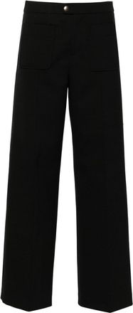 SOEUR Harry trousers - women - Polyester/Cotton/Virgin Wool - 42 - Black