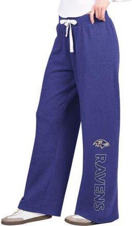 G-III 4Her by Carl Banks Womens G-III 4Her by Carl Banks Purple Baltimore Ravens Field Wide Leg Sweatpants at Nordstrom, Size Xx-Large