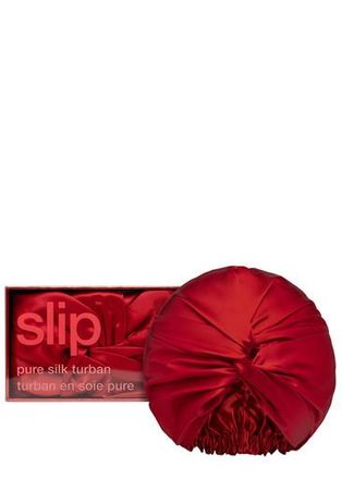 Slip Slip Pure Silk Turban - Scarlet