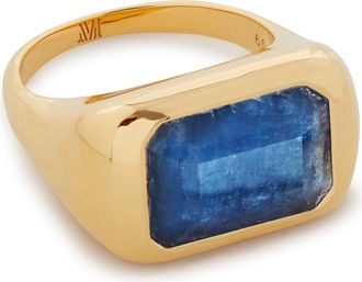 Monica Vinader Power Cocktail Ring in 18Ct Gold Vermeil/blue at Nordstrom, Size 7.5