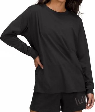 lululemon Womens All Yours Long Sleeve Top In Black