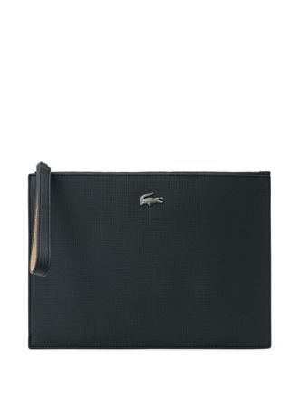 Lacoste Anna clutch bag - women - PVC - OS - Black