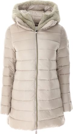 Save The Duck Down Coat - Dames - Dons jassen - Beige - 3XL - Jassen