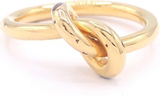 Celine Gold Metal Band Ring (Pre-Owned)
