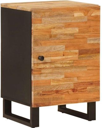 vidaXL Mueble De Cuarto De Ba&ntilde;o Con Puerta Natural 38 X 33 X 58 Cm Vidaxl