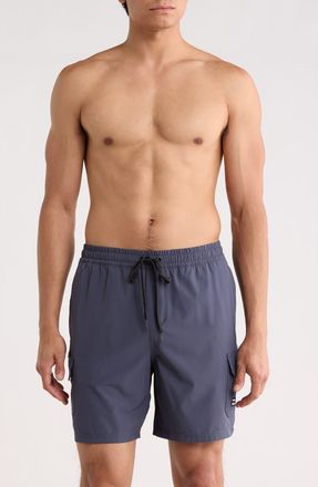 Billabong Cargo Volley Swim Shorts in Odyssey Gray at Nordstrom Rack, Size X-Large
