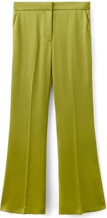 Mango Sunset Hammered Satin Pants in Yellow at Nordstrom Rack, Size 6