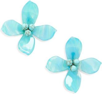 Lele Sadoughi Oleander Drop Earrings in Turquoise at Nordstrom
