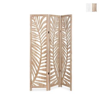 BIZZOTTO Biombo Plegable De 3 Paneles En Madera Felce Yes - Natural