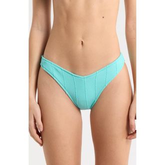 Rip Curl Vibe Surf High Cut Bikini Bottoms in Sea Blue at Nordstrom, Size Xx-Large