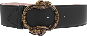Roberto Cavalli Ladies Snake Buckle Belt, Size 85 cm