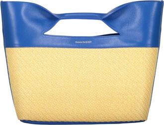Alexander McQueen Blue And Yellow Elegant Handbag