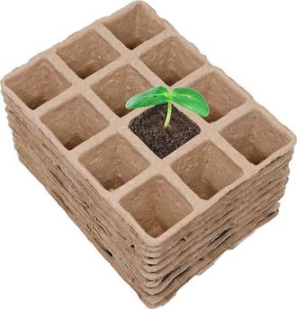 OEM Juego De 12 Macetas De Cultivo, Bandeja De Inicio Para Jard&iacute;n, Huerto Y Invernaderos, Bandeja Para Semillas