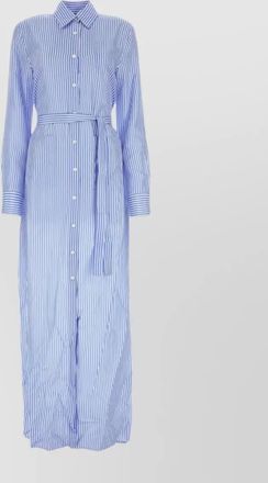 Prada striped silk shirt dress