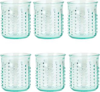 10 Strawberry Street Set Of 6 Urchin Glassware Double Old Fashioned Glasses