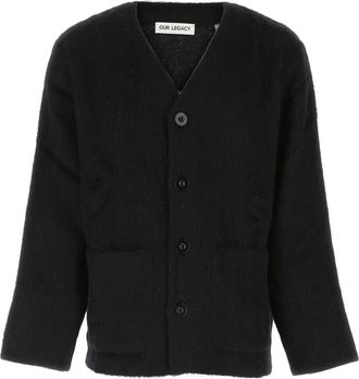 Our Legacy Black Wool Blend Cardigan