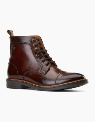 base Mens Base London Plymouth Mens Toe Cap Boot in brown - Size: 10