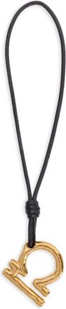 Jil Sander Collana in pelle con ciondolo - Oro