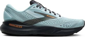 Brooks Mens Adrenaline Gts 24 Running Shoes In Winter Sky/ebony/orange